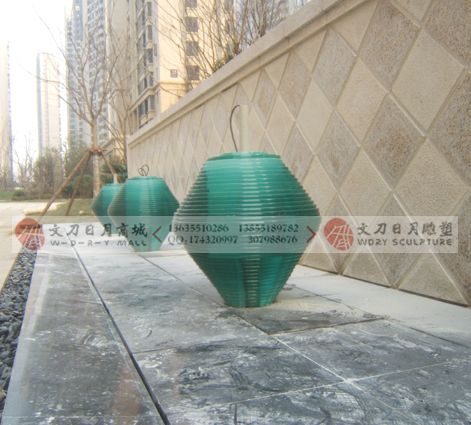国贸天琴湾 15mm玻璃氺钵 合肥雕塑公司